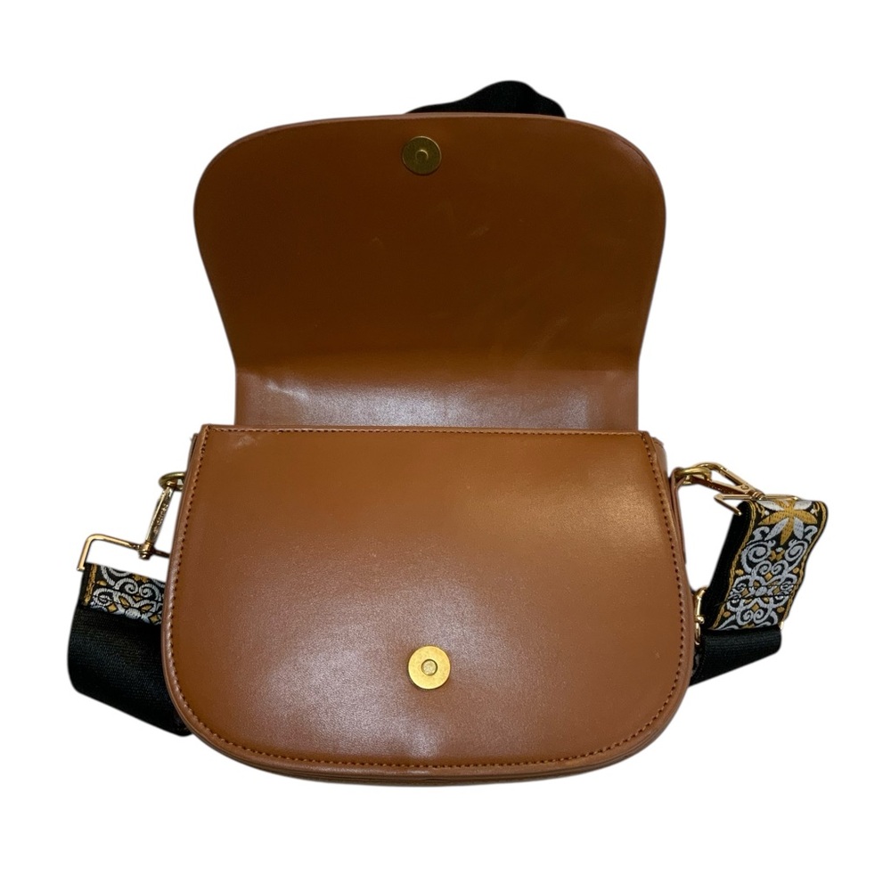 Zara Women’s Cognac Faux Leather Bag - Picture 5 of 9